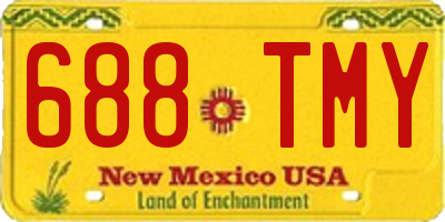 NM license plate 688TMY