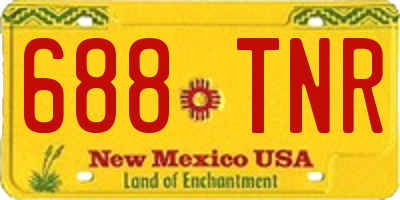 NM license plate 688TNR