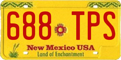 NM license plate 688TPS