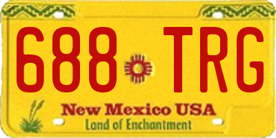NM license plate 688TRG