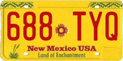 NM license plate 688TYQ