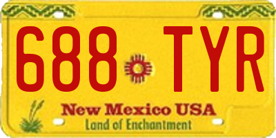 NM license plate 688TYR