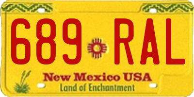 NM license plate 689RAL