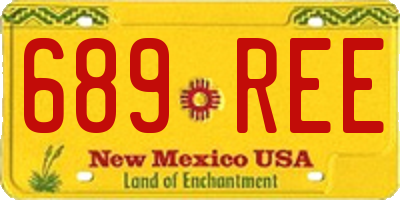 NM license plate 689REE
