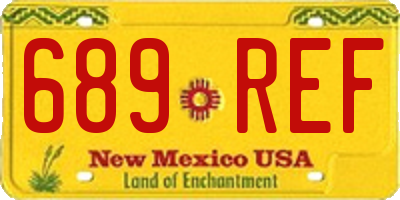 NM license plate 689REF