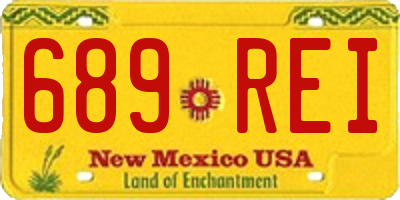 NM license plate 689REI