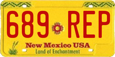NM license plate 689REP