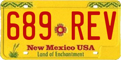 NM license plate 689REV