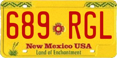 NM license plate 689RGL
