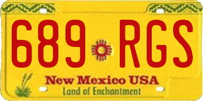 NM license plate 689RGS