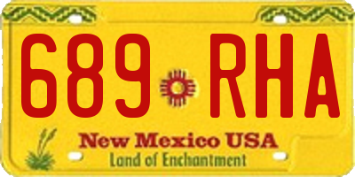 NM license plate 689RHA