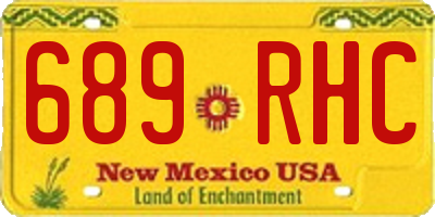 NM license plate 689RHC