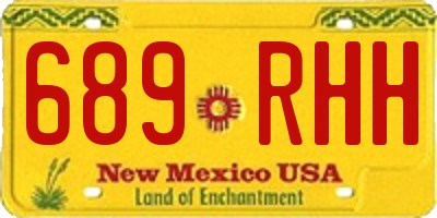 NM license plate 689RHH