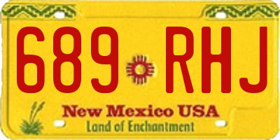 NM license plate 689RHJ