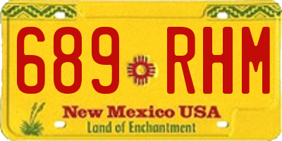 NM license plate 689RHM
