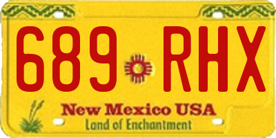 NM license plate 689RHX