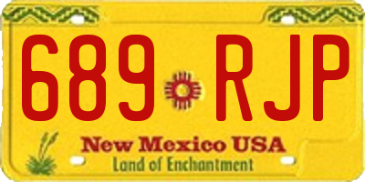 NM license plate 689RJP
