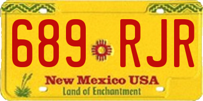 NM license plate 689RJR