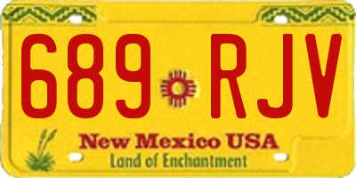 NM license plate 689RJV