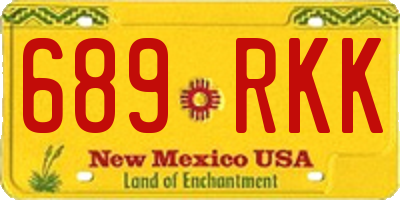 NM license plate 689RKK