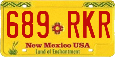 NM license plate 689RKR