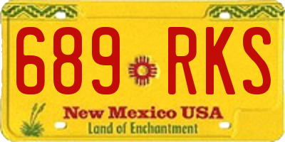 NM license plate 689RKS