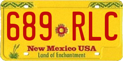 NM license plate 689RLC