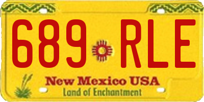 NM license plate 689RLE