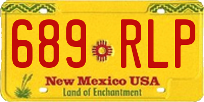 NM license plate 689RLP