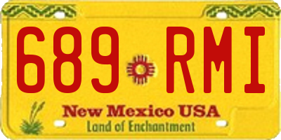 NM license plate 689RMI