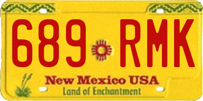 NM license plate 689RMK