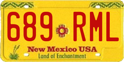 NM license plate 689RML