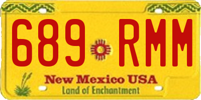 NM license plate 689RMM