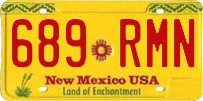 NM license plate 689RMN