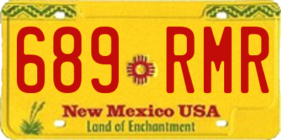 NM license plate 689RMR