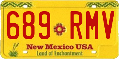 NM license plate 689RMV