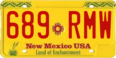 NM license plate 689RMW