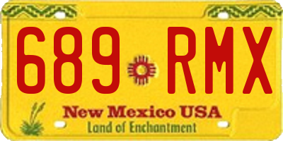 NM license plate 689RMX