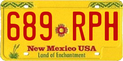NM license plate 689RPH