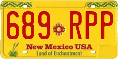 NM license plate 689RPP