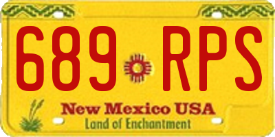 NM license plate 689RPS