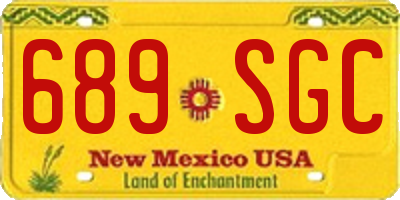 NM license plate 689SGC