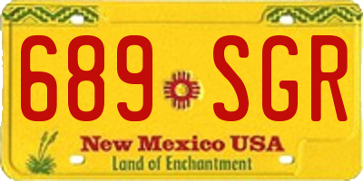 NM license plate 689SGR