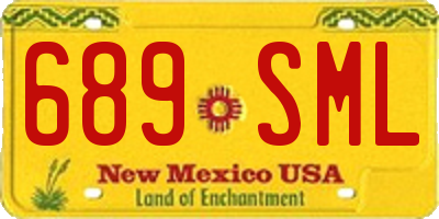 NM license plate 689SML