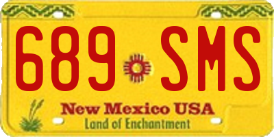 NM license plate 689SMS