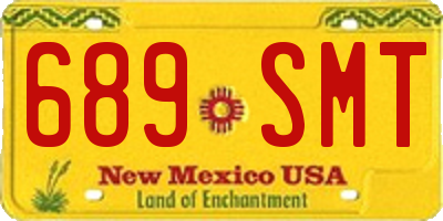 NM license plate 689SMT