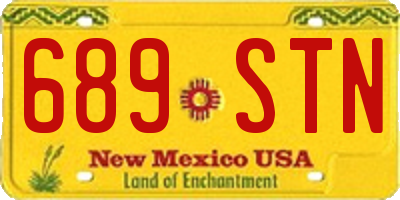 NM license plate 689STN