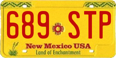 NM license plate 689STP