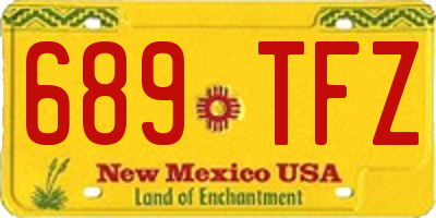 NM license plate 689TFZ