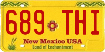 NM license plate 689THI